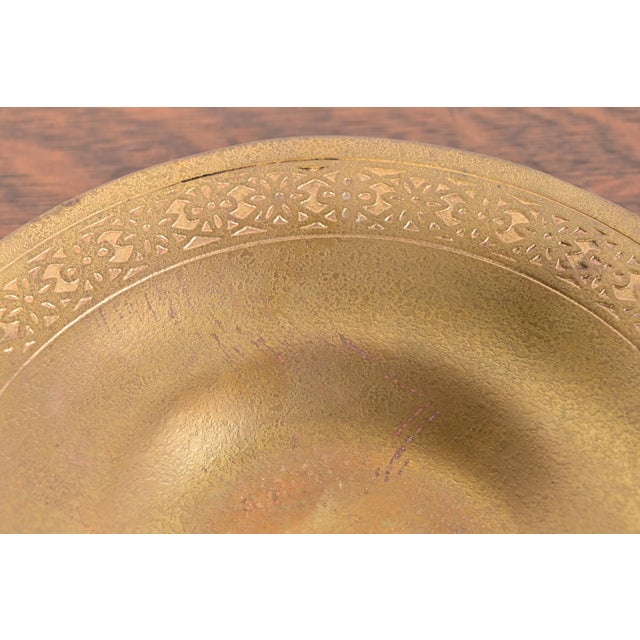 Tiffany Studios Tiffany Studios New York Bronze Doré Shallow Bowl or Plate With Decorative Border For Sale - Image 4 of 8