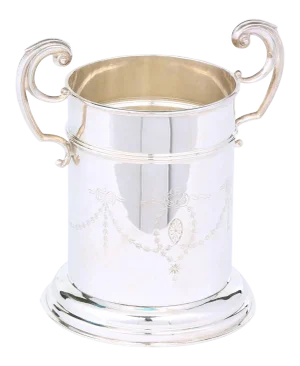 English Sheffield Silver Plated Barware Wine Bottle Holder
