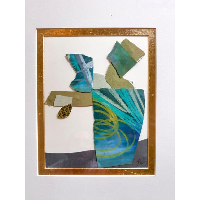 "Cut to the Feeling 1" Original Framed Collage on Paper by Zac Woodiel For Sale - Image 10 of 12