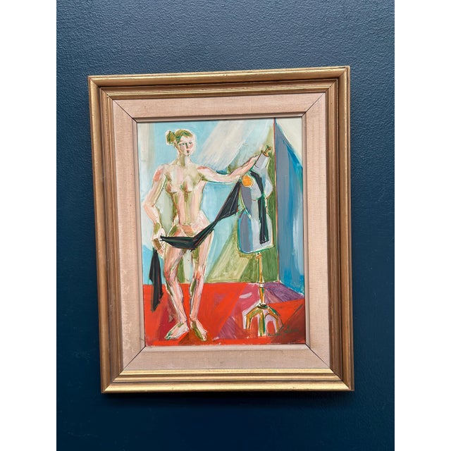 Michel Patrix, Mannequin, 1950s, Oil on Canvas, Framed For Sale - Image 13 of 18