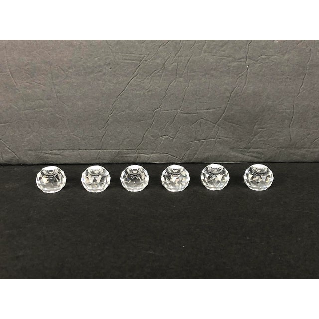 Vintage Miniature Cut Glass Crystal Can6dleholder Set Of For Sale - Image 12 of 13