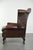 2000 - 2009 English Cowhide Chesterfield Wing Armchair For Sale - Image 5 of 13
