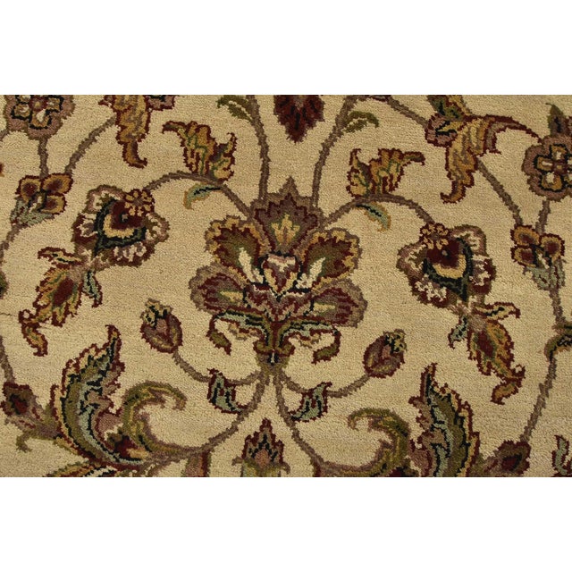 Agra Runner 4’1” X 11’10” Beige Wool Traditional Hand-Knotted Oriental Rug For Sale - Image 4 of 13