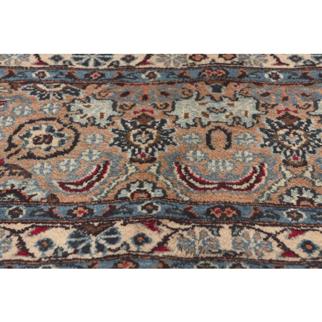 Mid 20th Century Mid 20th Century Mid 20th Century Vintage Persian Mashhad Rug - 08'05 x 11'02 For Sale - Image 5 of 9