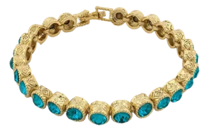 Aquamarine Tennis Mystic Bracelet