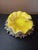 EXQUISITE Murano Italy 6" Aventurine Canary Yellow Ashtray Bowl The product is a stunning 6" ashtray bowl in a vibrant...