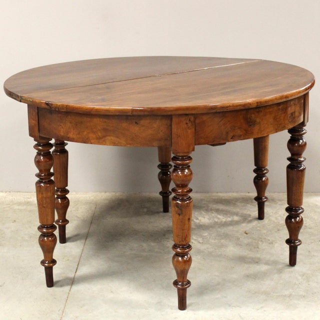 Wood 19th Century Table Console in Walnut For Sale - Image 7 of 15