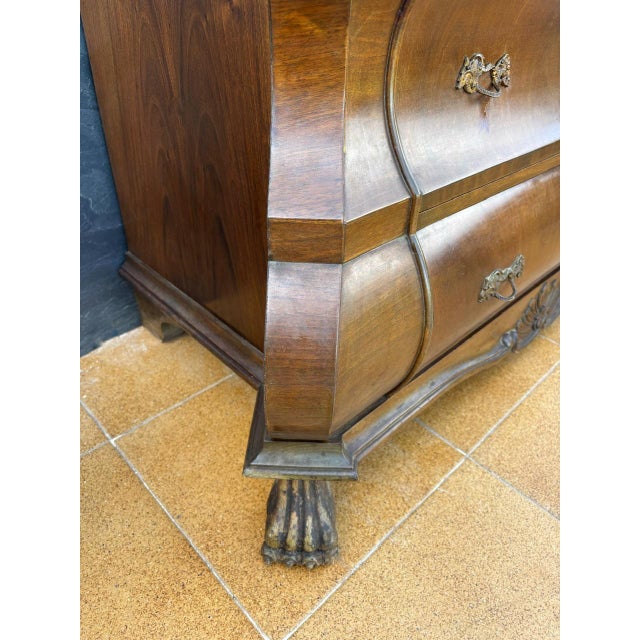 Baroque Style Bombe Secretaire, 1940 For Sale - Image 14 of 16