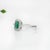1ct Emerald Cut Emerald Ring With Diamond Accents: Solid 14k Gold, 7x5mm, Size 6.75 For Sale - Image 4 of 6