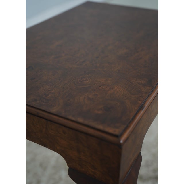 Baker Burl Walnut George III Occasional Accent Table For Sale In Philadelphia - Image 6 of 12