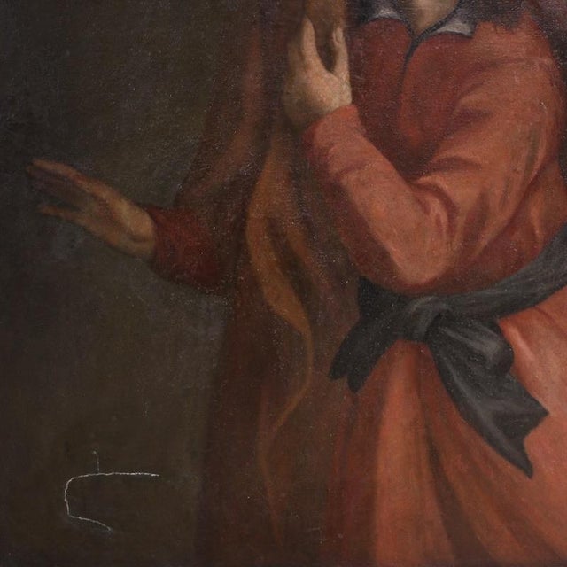 17th Century Italian Artist, Joseph and Potiphar's Wife, Nude, 1670, Oil on Canvas For Sale - Image 5 of 16