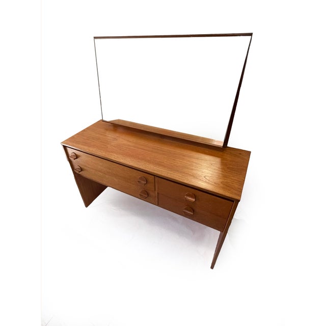 Mid-Century Modern Cantata Dressing Table with Mirror by John & Sylvia Reid for Stag Furniture, 1960s For Sale - Image 12 of 12