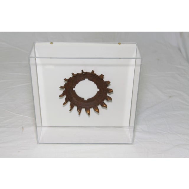 Affichage Materiel, AVOIR's custom designed artwork, beautifully displays antique hardware in an acrylic case to be hung...