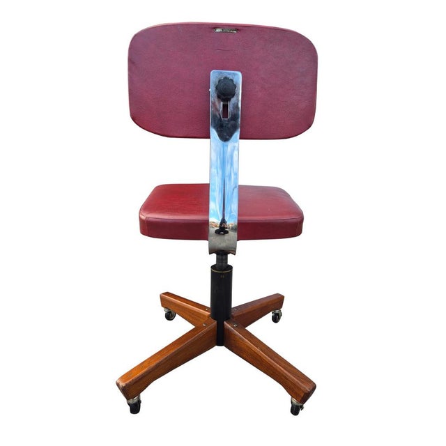 Mid-Century Modern Italian Swivel Office Chair by Anonima Castelli, 1950s For Sale - Image 10 of 15