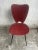 Set of Mid-Century Modern Red Dining Chairs, 1960s For Sale - Image 4 of 8