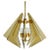 Murano glass diamond shaped chandelier consists of eight triangular pieces of tinted and faceted hand cut glass. They have...