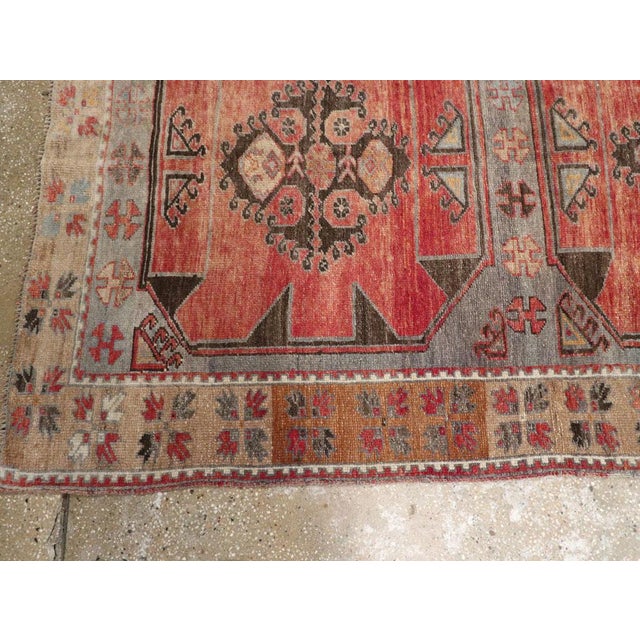 Textile Galerie Shabab Collection Mid-20th Century Turkish Anatolian Long Runner For Sale - Image 7 of 10
