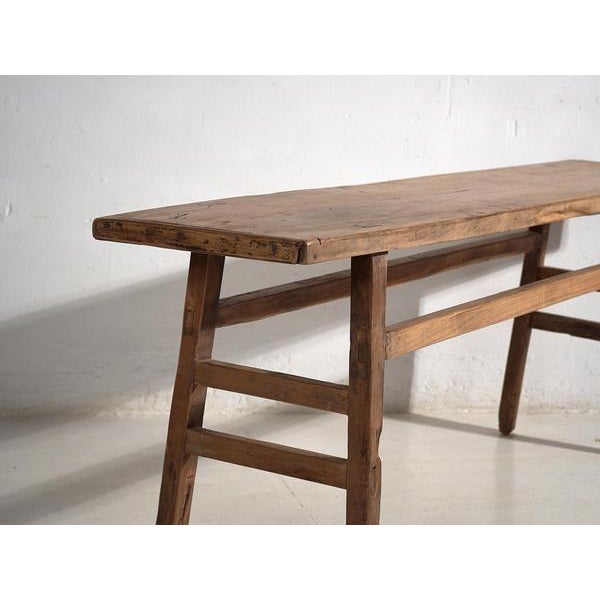 Antique Wood Console Table, 1900s For Sale - Image 6 of 15