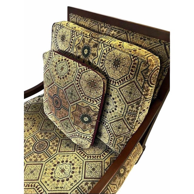 2000 - 2009 Vintage Thomasville Collection, Armchairs, Ottoman & End Table. For Sale - Image 5 of 11