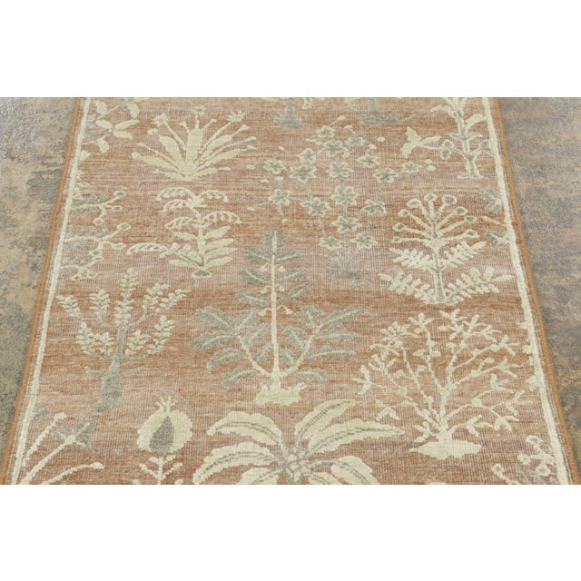 This contemporary 3x10 runner from Rug & Kilim’s Block Print Collection—an innovative line celebrating the artisanal charm...