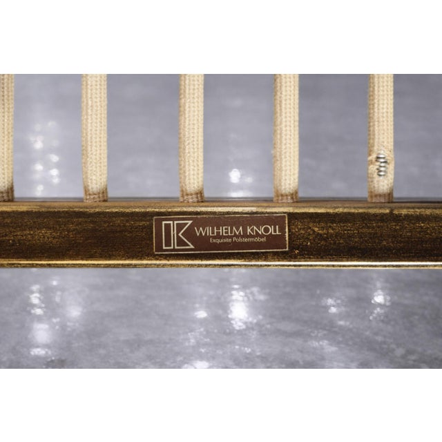 Mid-Century German Modern Cherrywood and Pink Upholstered Armchairs from Wilhelm Knoll, 1970s, Set of 2 For Sale - Image 14 of 18