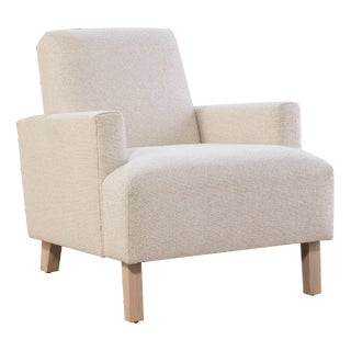 Performance Fabric Modern Lounge Chair For Sale