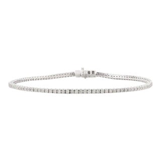 1.25 Ctw Diamond Sleek Stackable Bracelet Gift for Her For Sale
