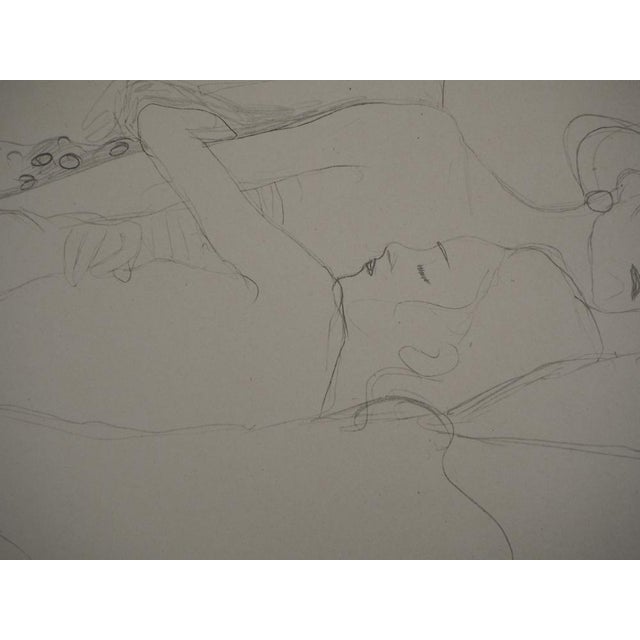 White Gustav Klimt, The Embrace, 1919, Lithograph For Sale - Image 8 of 9