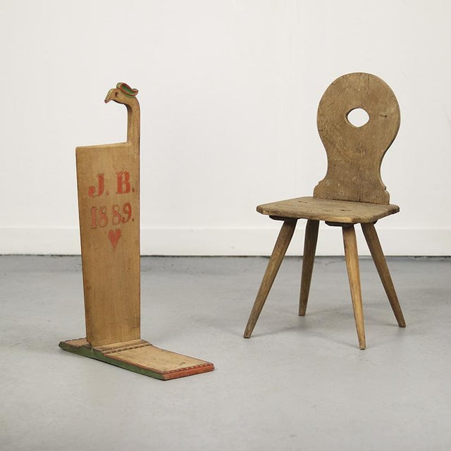 Rustic Farmhouse Folk Art Schwingstock / Ornament, 1889 For Sale - Image 9 of 12