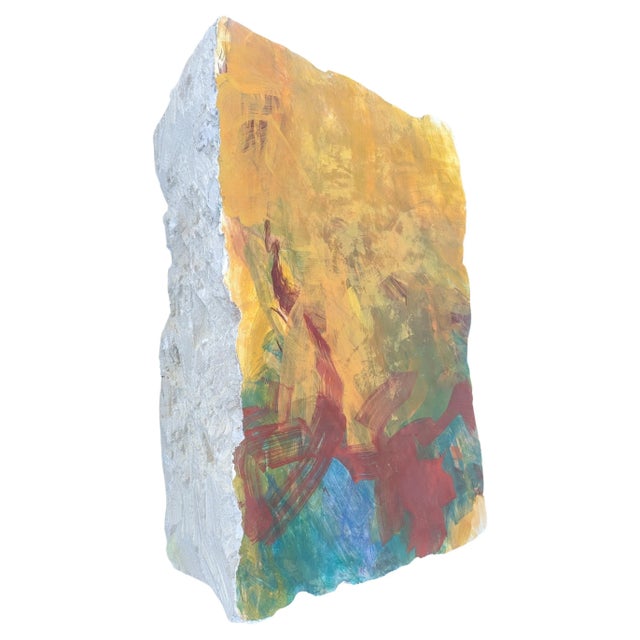 James Hyde Abstract Fresco On Styrofoam, circa 1990s. James Hyde (American, b.1958) is a Contemporary sculptor and...