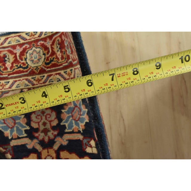 Kazak Runner 2’9” X 9’5” Blue Wool Traditional Hand-Knotted Oriental Rug For Sale - Image 12 of 14