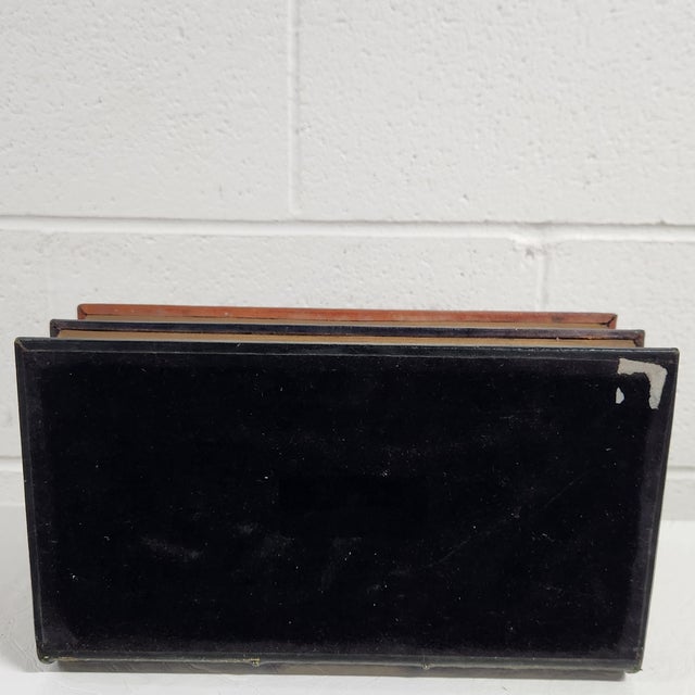 Vintage Trompe L’Oeil Leather-Look Faux Book Desk Organizer & Letter Tray - Pair For Sale - Image 12 of 12