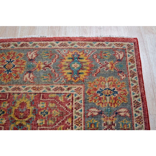 10x14 Celia Oushak Rust Traditional Floral Hand Knotted Wool Carpet Rug For Sale In New York - Image 6 of 6