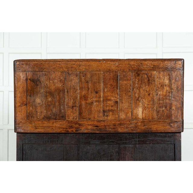 George III English Oak Mule Chest, 1780 For Sale - Image 15 of 17