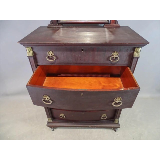 Early 20th Century Egyptian Revival Chest of Drawers For Sale - Image 4 of 12