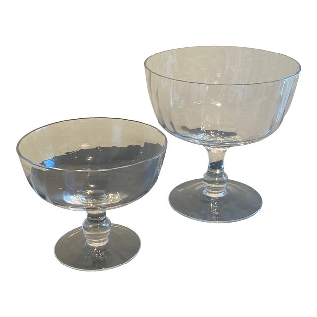 Elegant Glass Pedestal Bowls For Sale