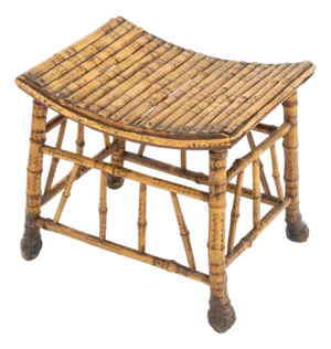 Liberty & Co. Thebes Style Bamboo Stool, Circa 1900
