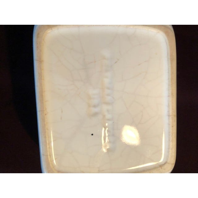 Ceramic 1930s Art Deco White Ceramic Pitcher by Feltman Langer Made in the United States For Sale - Image 7 of 7