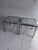 Mid-Century Modern 1970s Milo Baughman Style Chrome and Glass End Tables — A Pair For Sale - Image 3 of 10