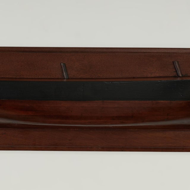 Antique English Sailing Ship Half Hull Model For Sale - Image 4 of 9
