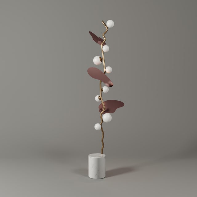 Almond Floor Lamp by Creativemary For Sale - Image 4 of 10