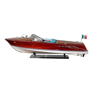 Vintage Riva Tritone Speedboat Scale Model Italy 34” For Sale