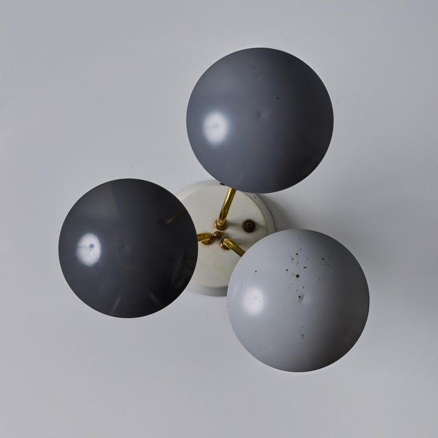 1950s Gino Sarfatti Tricolore Grey Table Lamp for Arteluce For Sale In Los Angeles - Image 6 of 18