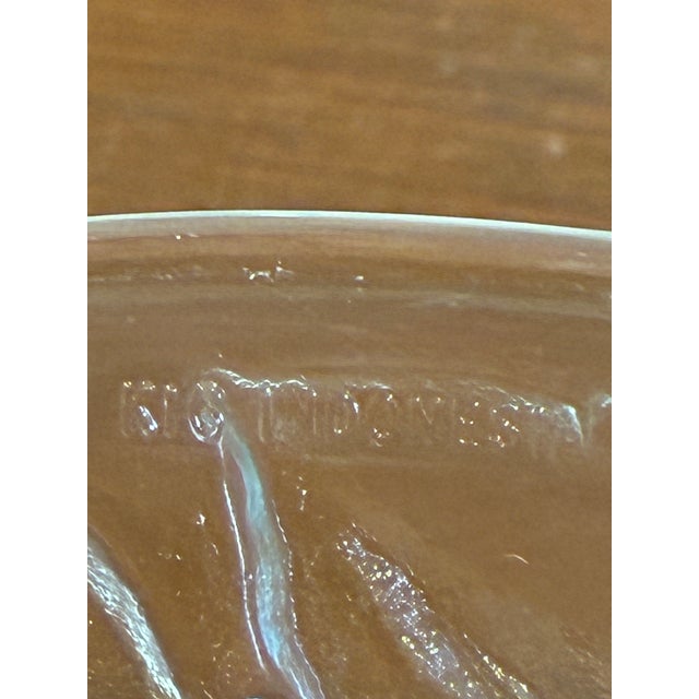 Vintage Kig Indonesia Clear Grape Pattern Pressed Glass Bowls, Set of 10 For Sale - Image 10 of 10