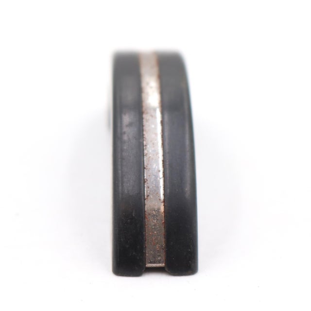 Mid 20th Century Set of Vintage 3 In. Black Plastic Art Deco Drawer Pulls For Sale - Image 5 of 6