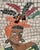 A wonderful pair of mosaic wall panels of, glass, metal, ceramic and iridescent tile. The level of detail on the artwork...