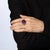Raspberry Pink Rubellite Purple Sapphire Ring Estate 18k White Gold Sz 6.5 Cocktail Jewelry For Sale - Image 8 of 9