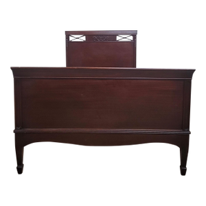 Vintage Twin Size Cherry Sleigh Bed