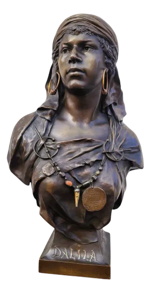 Picault, Dalila, Late 19th Century, Bronze Sculpture