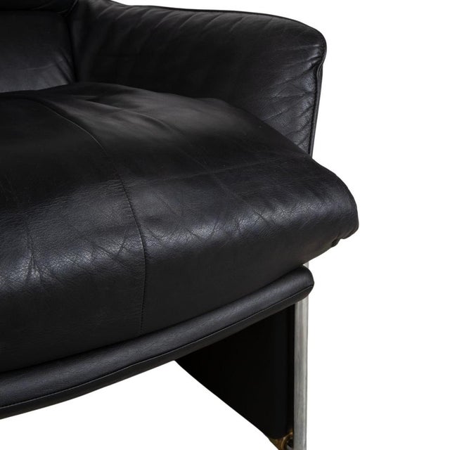 Animal Skin Unus Chair in Leather from FSM For Sale - Image 7 of 17